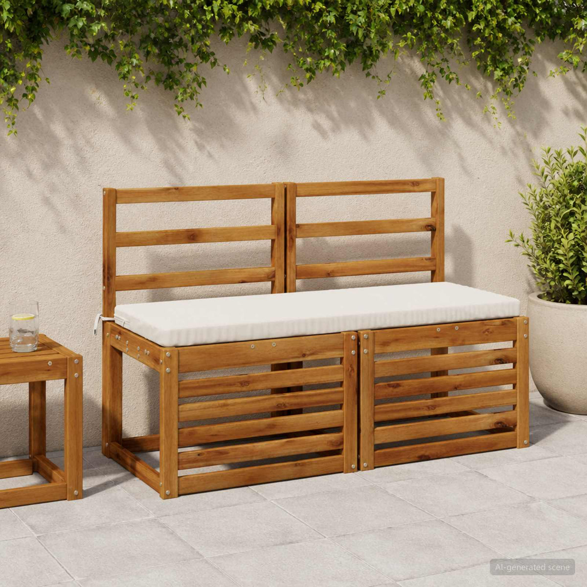 Bankkussen SOEST 100% Polyester Wit 120 x 40 x 5 cm is nu te koop bij PeponiXL, paradijselijk wonen!