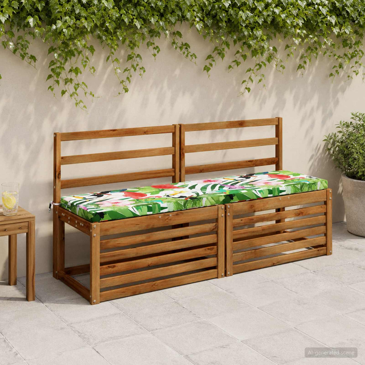 vidaXL Bankkussen SOEST 100% Polyester Meerkleurig 150 x 40 x 5 cm