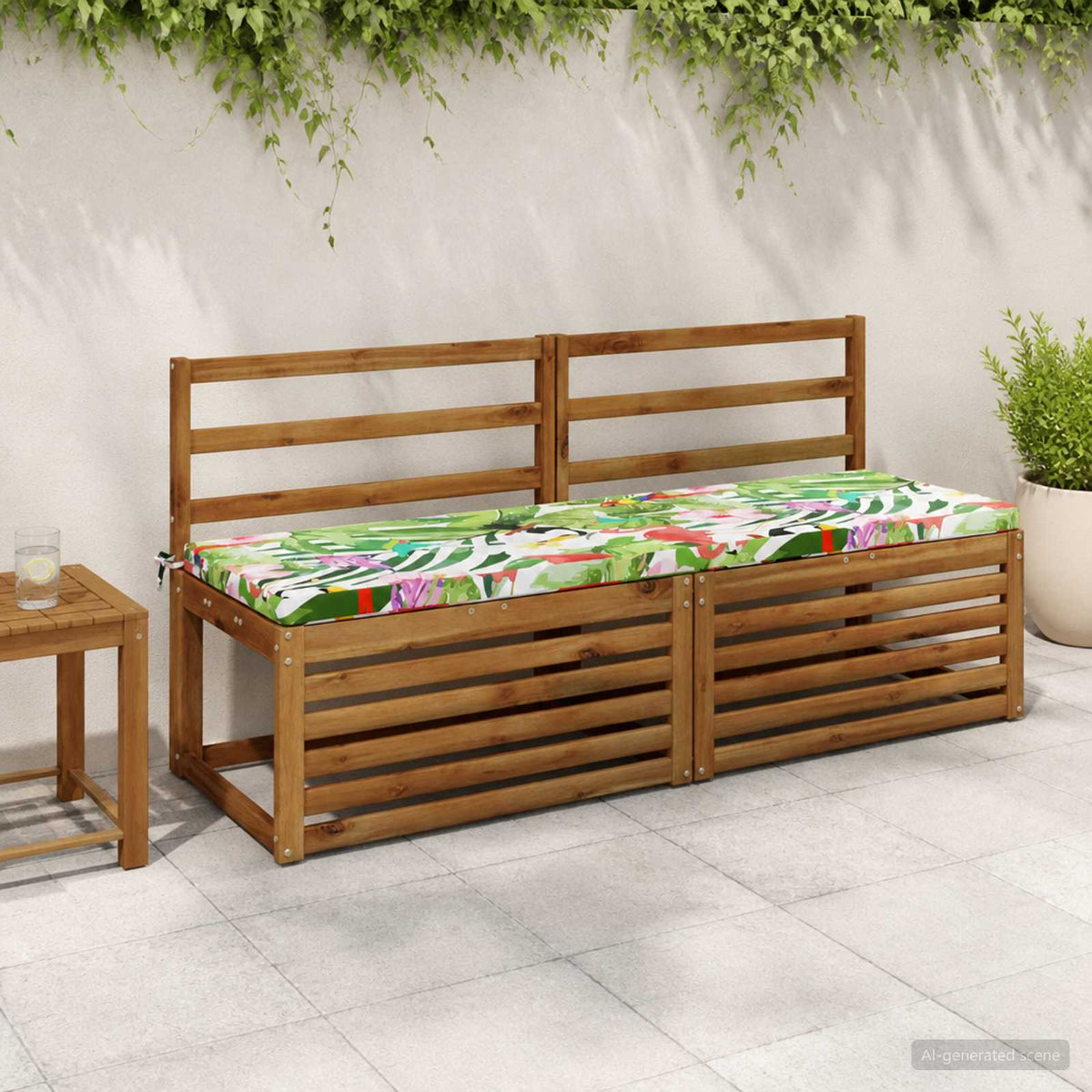 vidaXL Bankkussen SOEST 100% Polyester Meerkleurig 150 x 50 x 5 cm