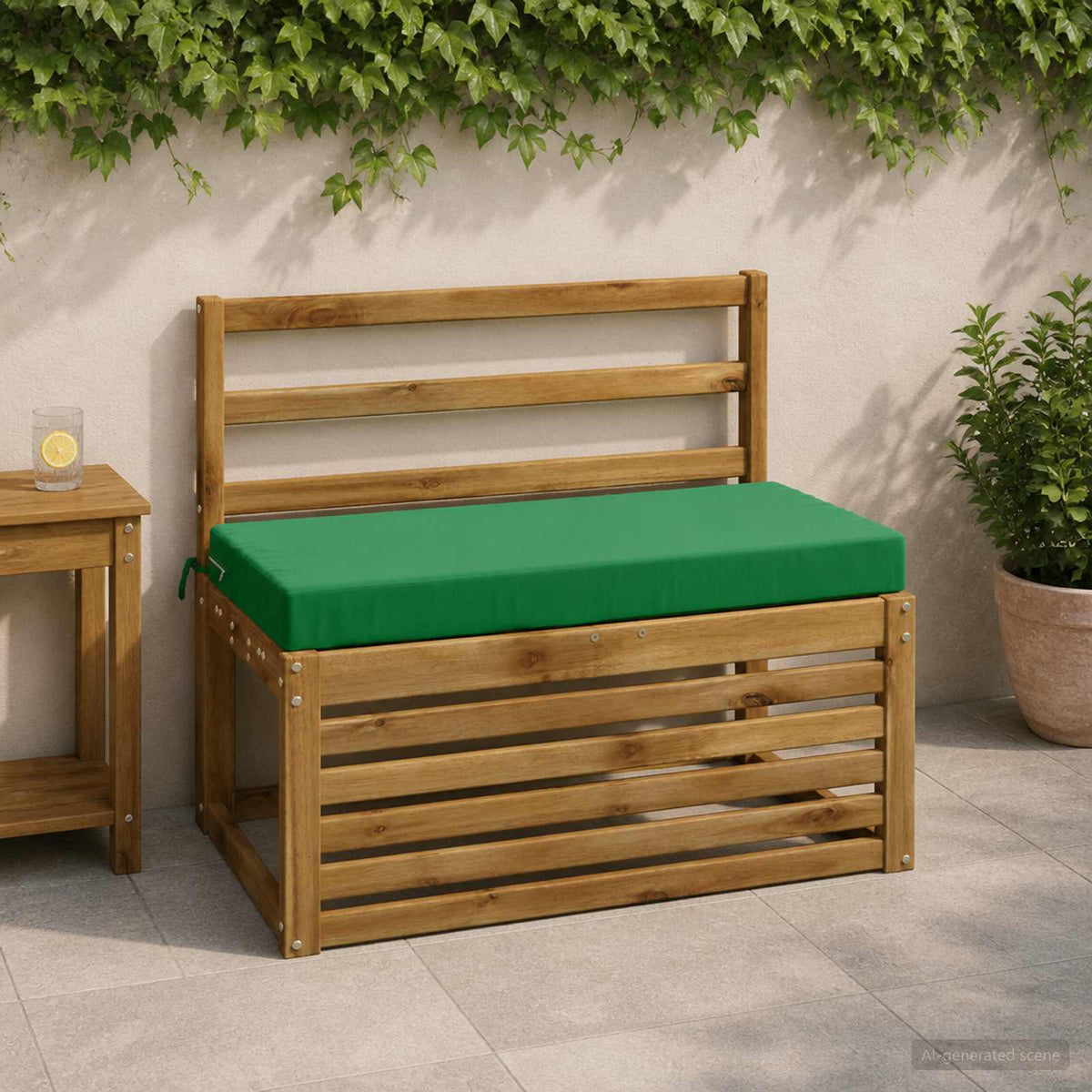 vidaXL 2-delige Bankkussens SOEST 2 st 100% Polyester Groen