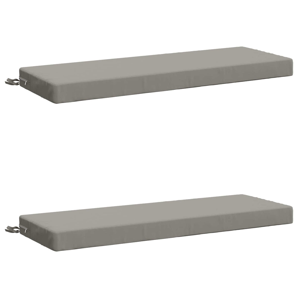 vidaXL 2-delige Bankkussens SOEST 2 st 100% Polyester Grijs