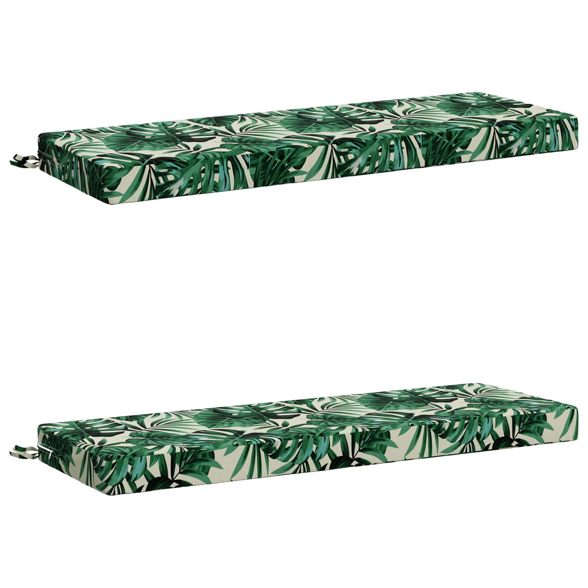 vidaXL 2-delige Bankkussens SOEST 2 st 100% Polyester Bladpatroon