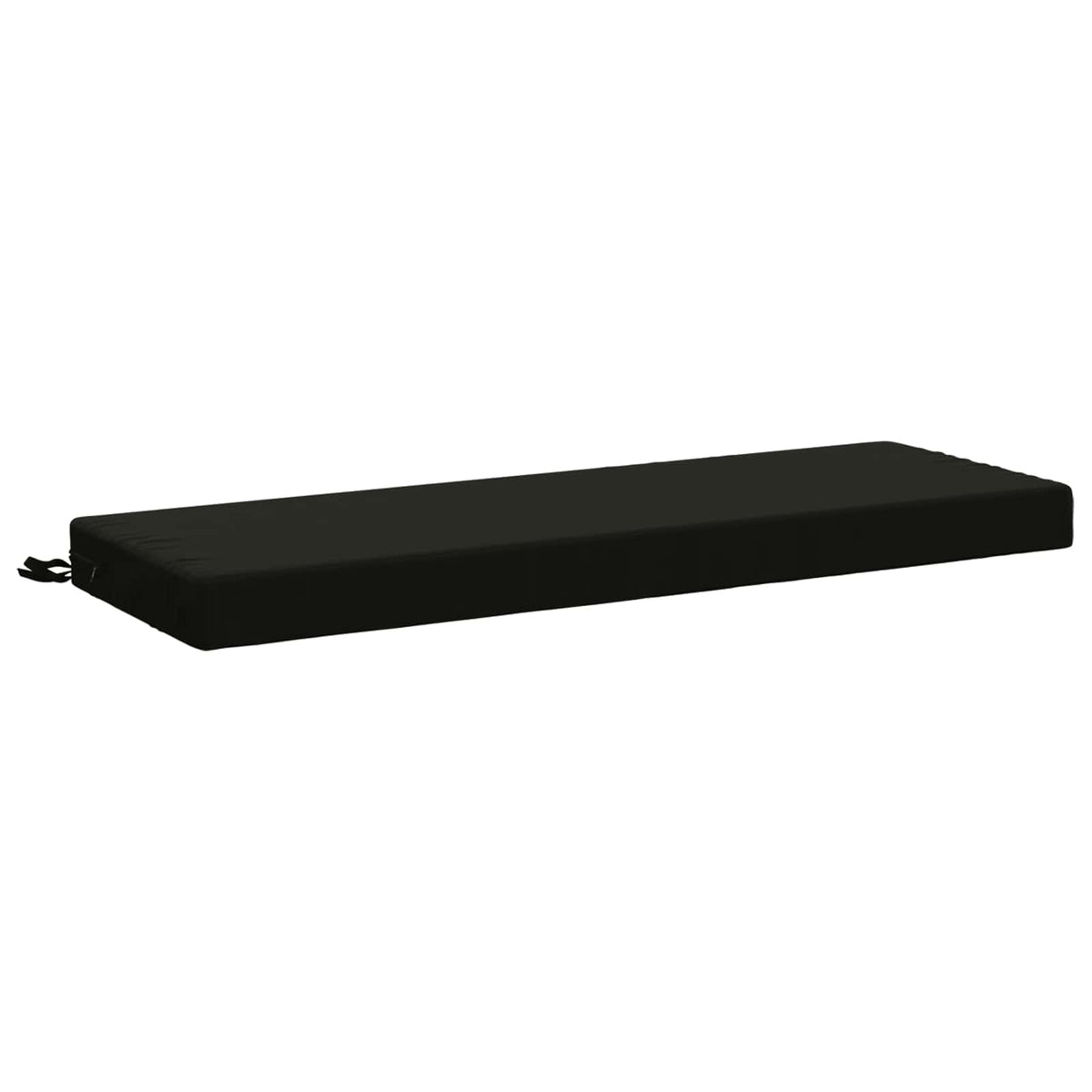 vidaXL Bankkussen SOEST 100% Polyester Zwart 120 x 40 x 8 cm