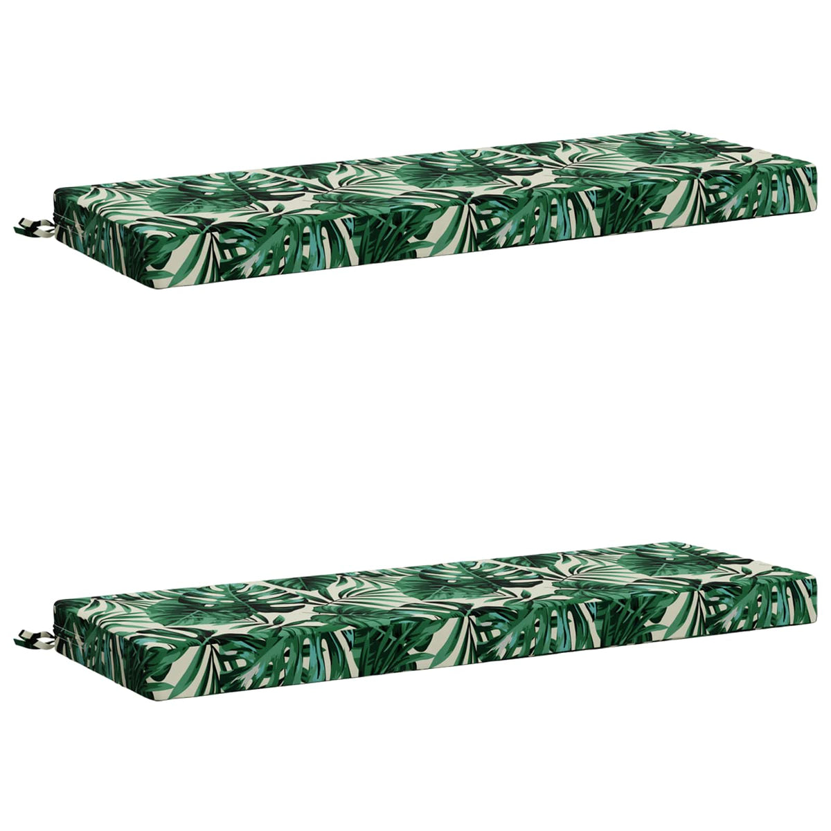 vidaXL 2-delige Bankkussens SOEST 2 st 100% Polyester Bladpatroon