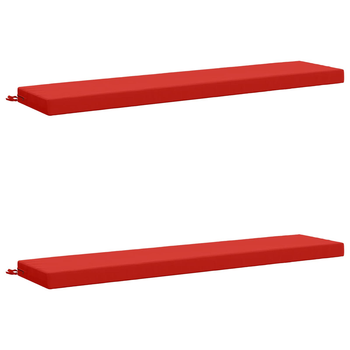 vidaXL 2-delige Bankkussens SOEST 2 st 100% Polyester Rood
