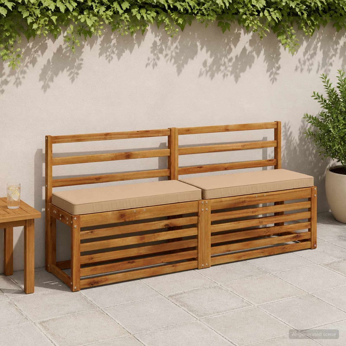 1-delig Bankkussen VUGHT 100% Polyester Zand 80 x 30 x 5 cm is nu te koop bij PeponiXL, paradijselijk wonen!