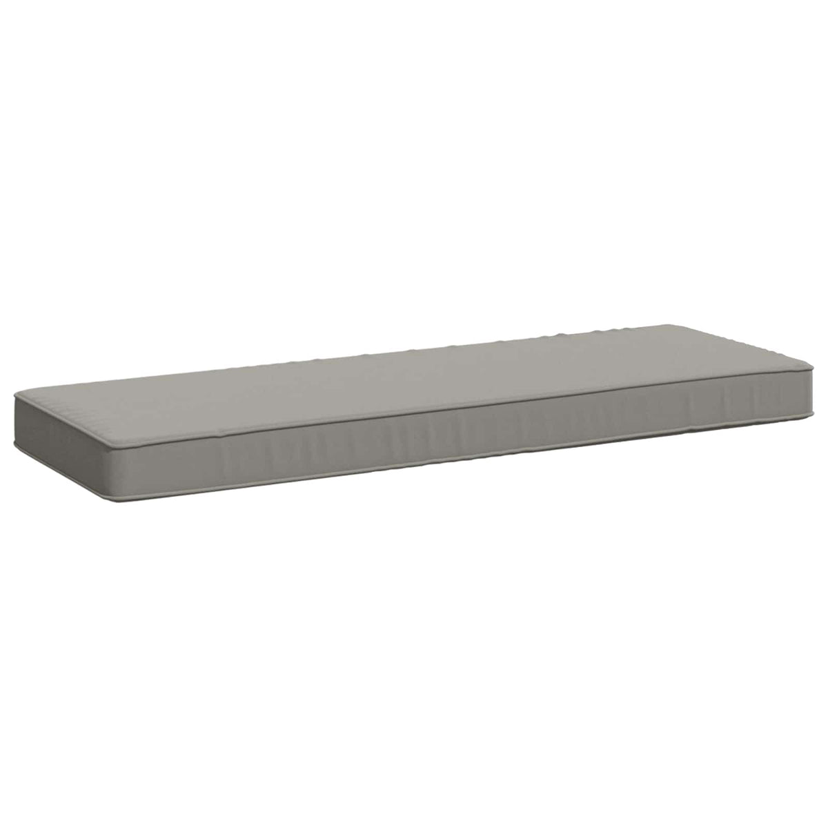 vidaXL 1-delig Bankkussen VUGHT 100% Polyester Grijs 80 x 30 x 5 cm
