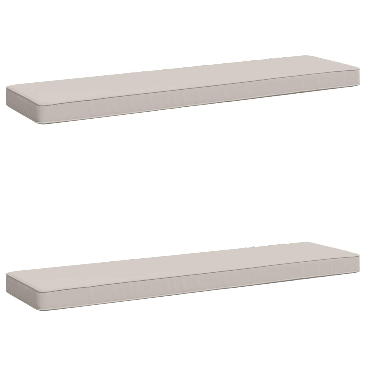 vidaXL 2-delige Bankkussens VUGHT 2 pcs 100% Polyester Wit