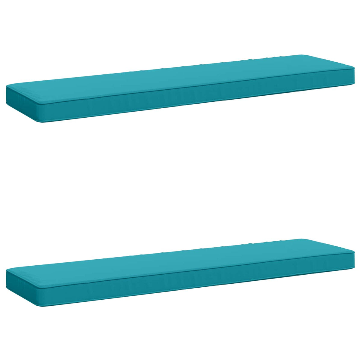 vidaXL 2-delige Bankkussens VUGHT 2 pcs 100% Polyester Turquoise
