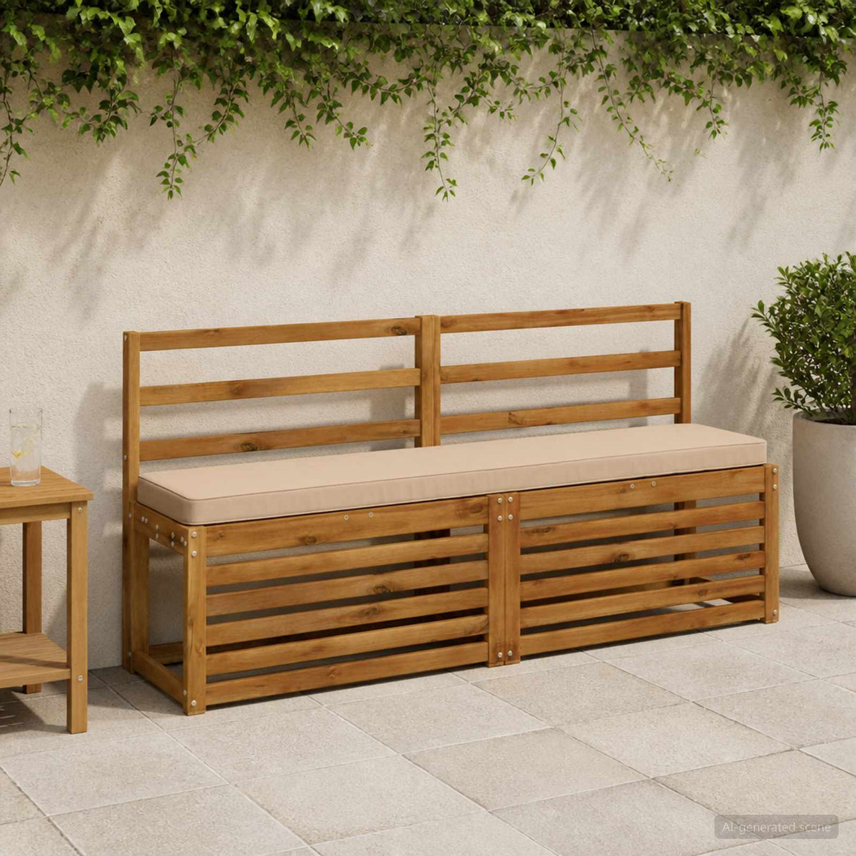 vidaXL 2-delige Bankkussens VUGHT 2 pcs 100% Polyester Zand