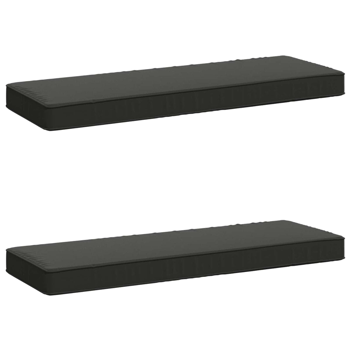 vidaXL 2-delige Bankkussens VUGHT 2 pcs 100% Polyester Antraciet