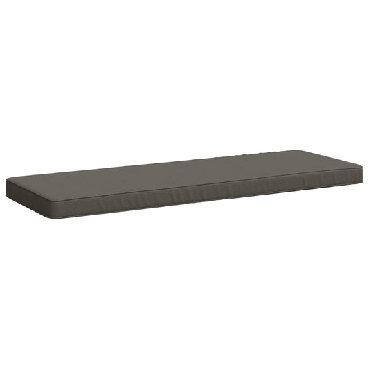 vidaXL 1-delig Bankkussen VUGHT 100% Polyester Grijs 120 x 40 x 5 cm