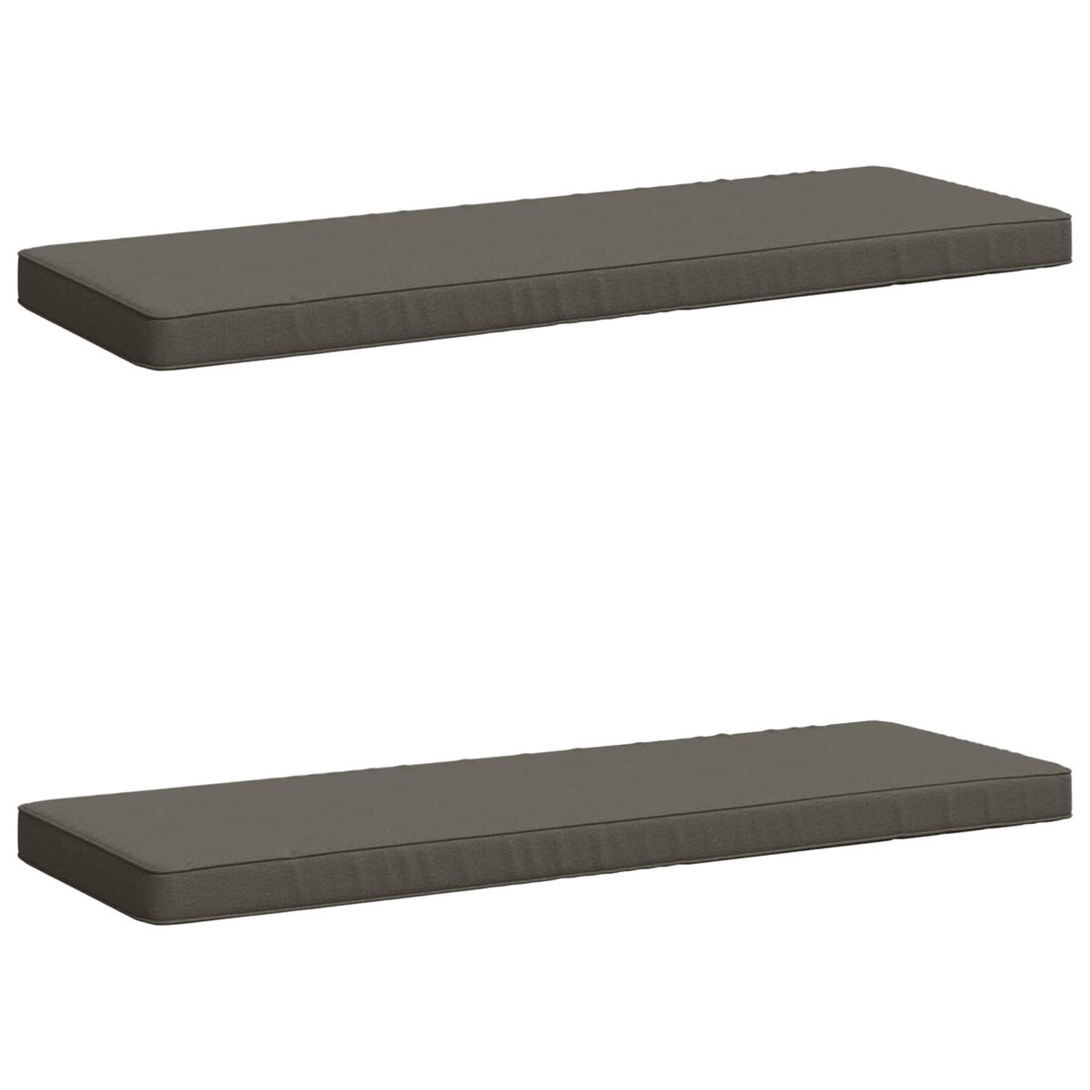 vidaXL 2-delige Bankkussens VUGHT 2 st 100% Polyester Grijs