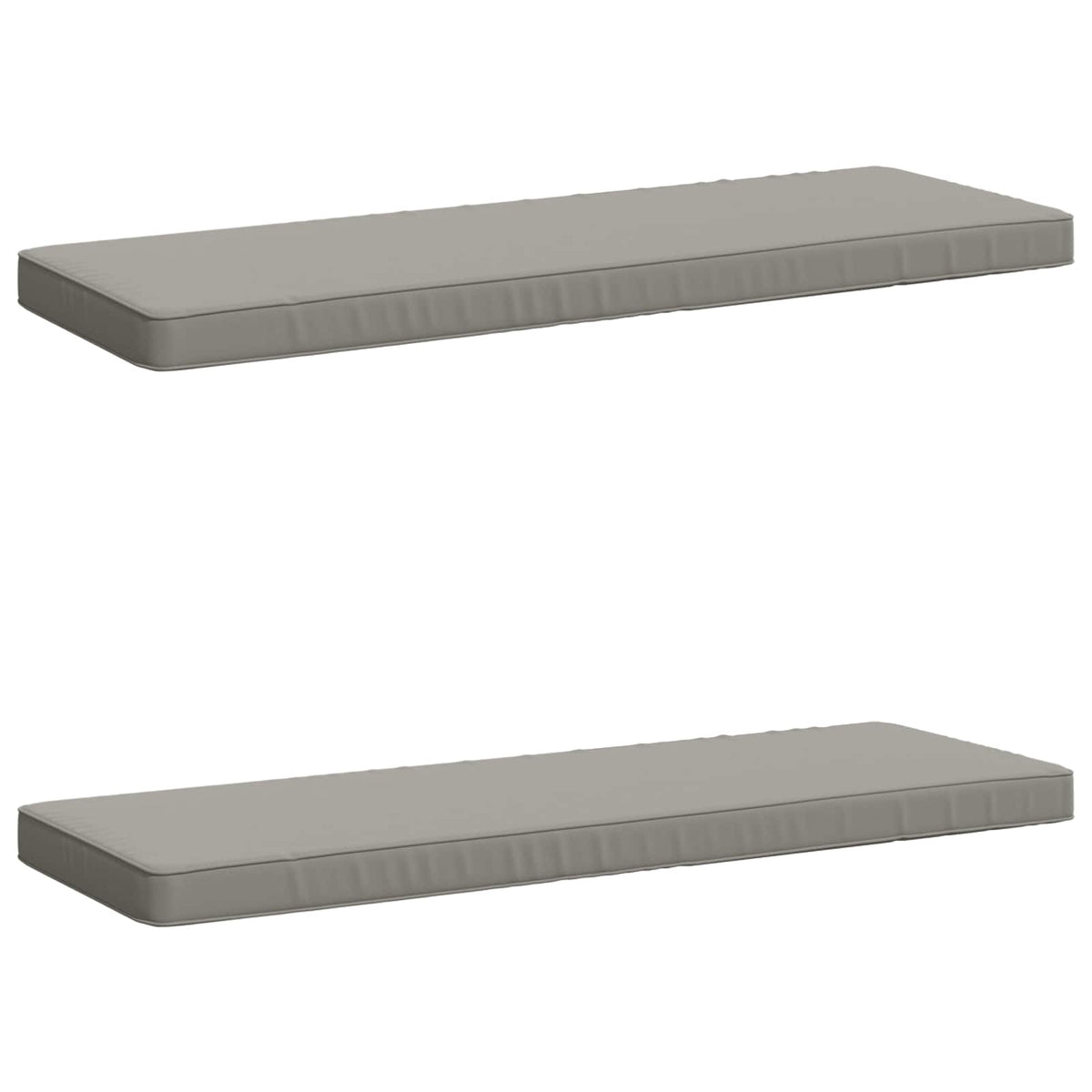 vidaXL 2-delige Bankkussens VUGHT 2 st 100% Polyester Grijs