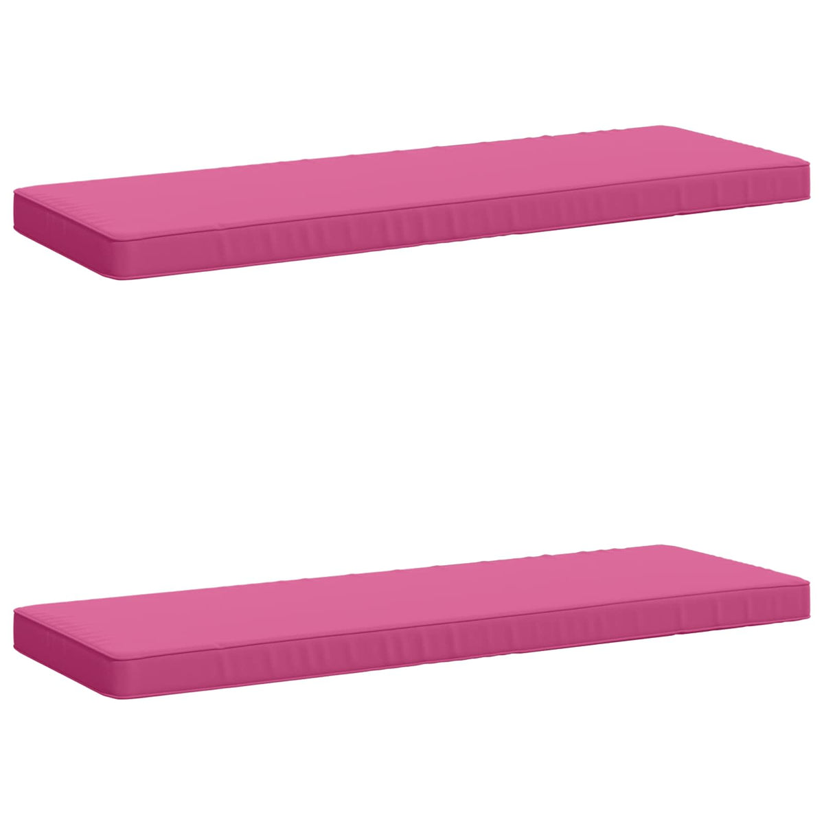 vidaXL 2-delige Bankkussens VUGHT 2 st 100% Polyester Roze