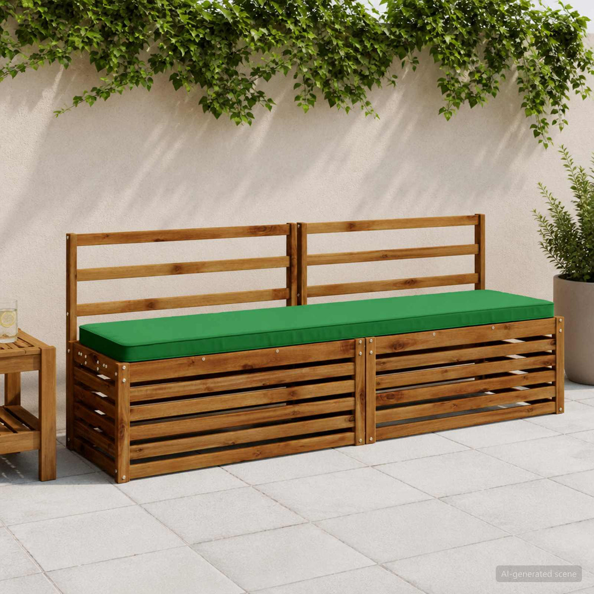 2-delige Bankkussens VUGHT 2 st 100% Polyester Groen is nu te koop bij PeponiXL, paradijselijk wonen!