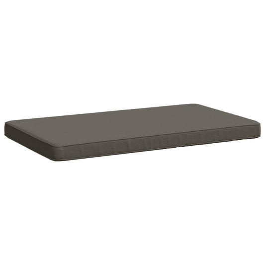 vidaXL 1-delig Bankkussen VUGHT 100% Polyester Grijs 60 x 50 x 5 cm