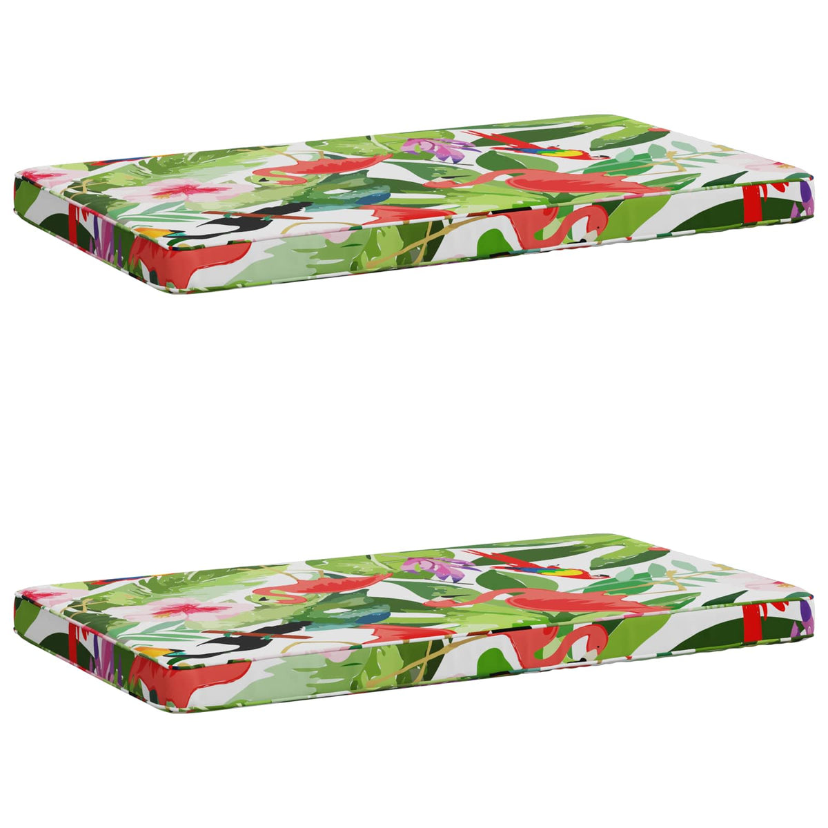 vidaXL 2-delige Bankkussens VUGHT 2 st 100% Polyester Meerkleurig