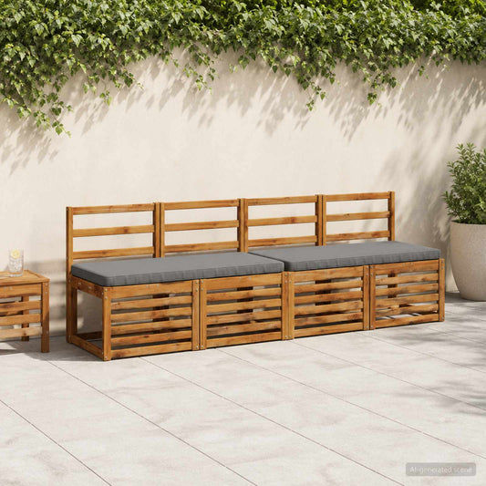 1-delig Bankkussen VUGHT 100% Polyester Grijs 110 x 50 x 5 cm is nu te koop bij PeponiXL, paradijselijk wonen!