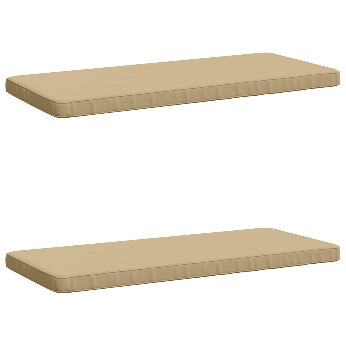 vidaXL 2-delige Bankkussens VUGHT 2 st 100% Polyester Beige
