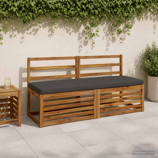 vidaXL 1-delig Bankkussen VUGHT 100% Polyester Antraciet