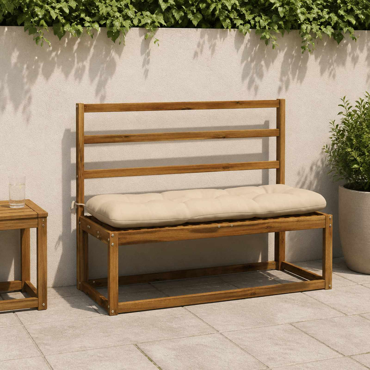 Bankkussen VIANEN 100% Polyester Crèmekleurig 130 x 40 x 12 cm is nu te koop bij PeponiXL, paradijselijk wonen!