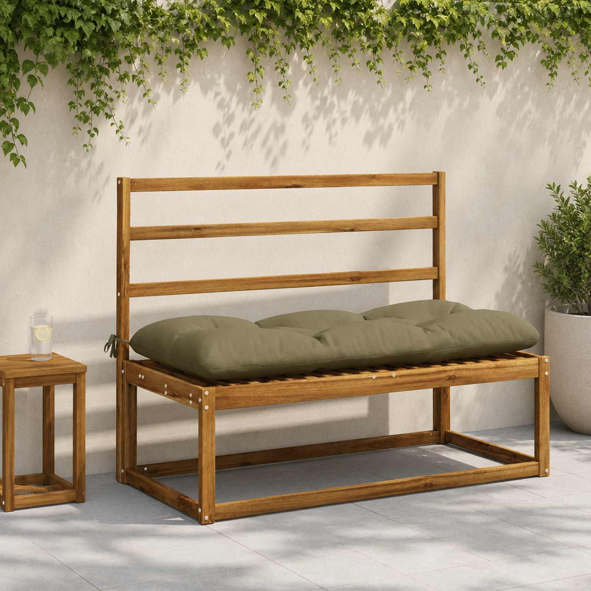 Bankkussen VIANEN 100% Polyester Olijfgroen 110 x 50 x 12 cm is nu te koop bij PeponiXL, paradijselijk wonen!