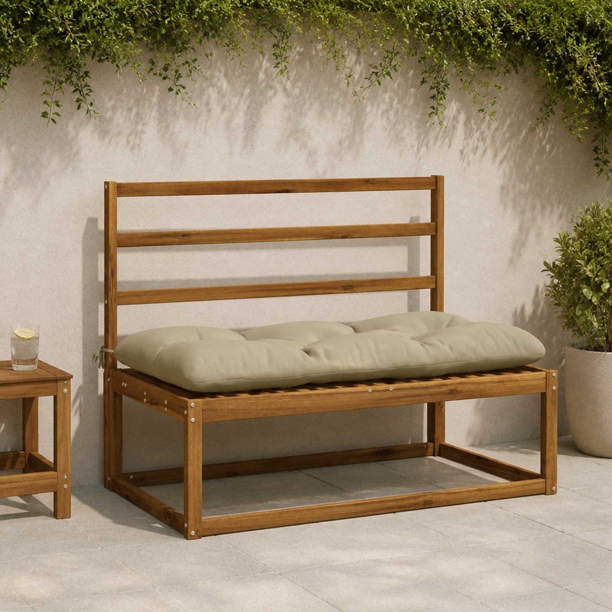 vidaXL Bankkussen VIANEN 100% Polyester Lichtgroen 130 x 60 x 12 cm