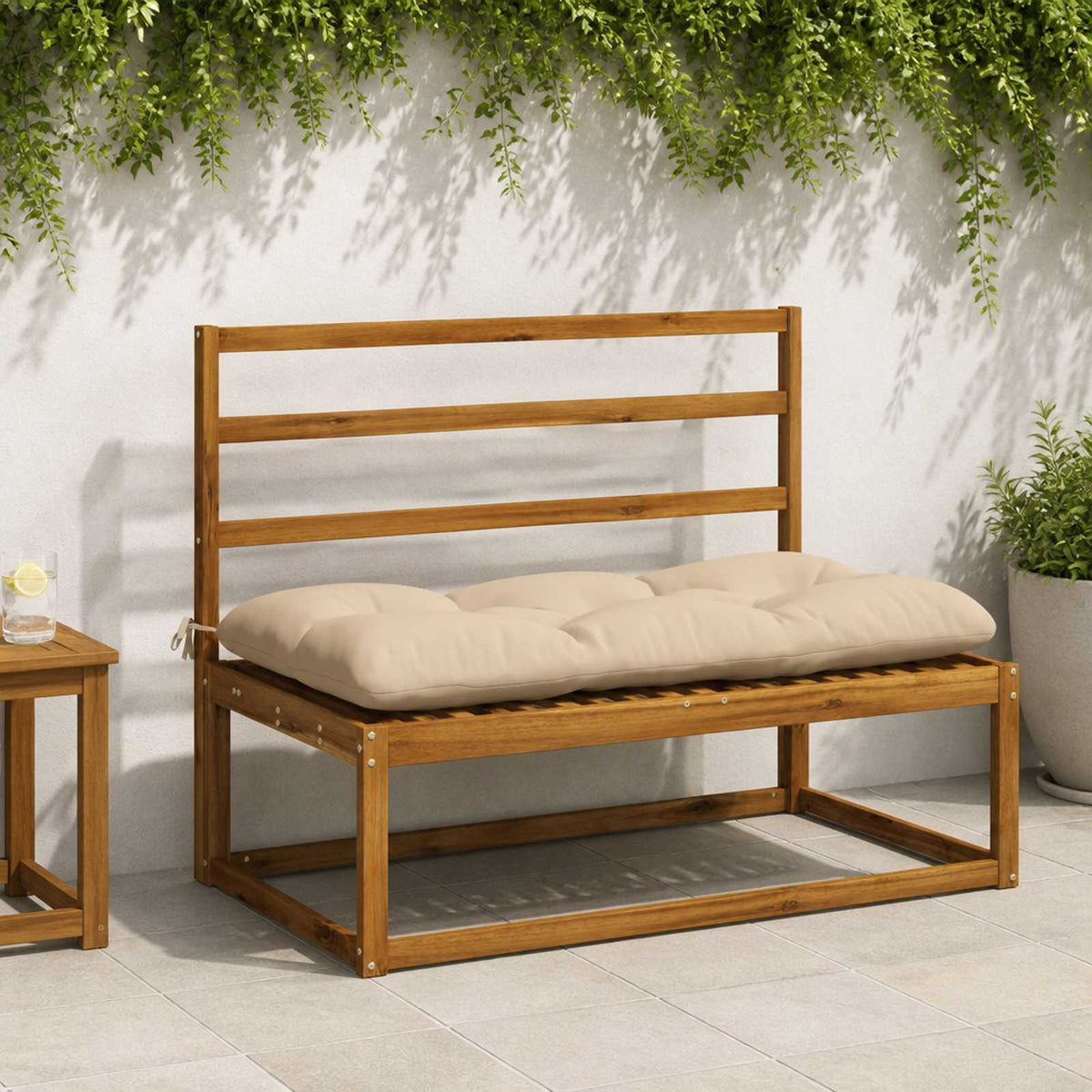 Bankkussen VIANEN 100% Polyester Crèmekleurig 120 x 60 x 12 cm is nu te koop bij PeponiXL, paradijselijk wonen!