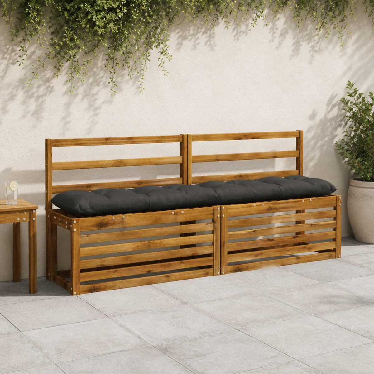 Bankkussen VIANEN 100% Polyester Antraciet 180 x 30 x 12 cm is nu te koop bij PeponiXL, paradijselijk wonen!