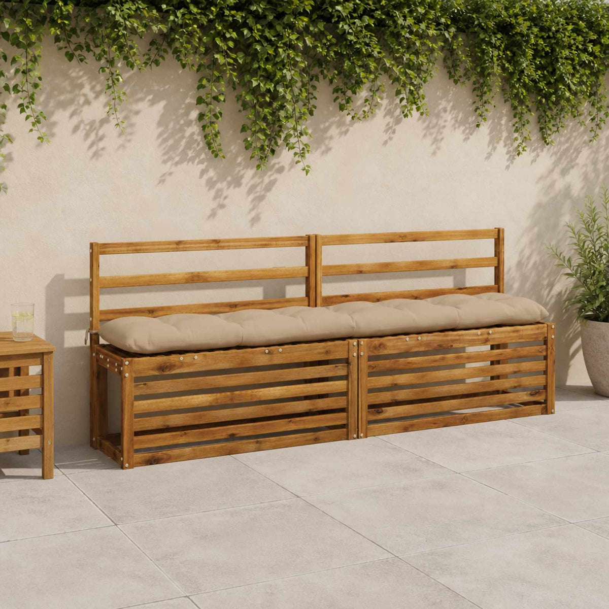 Bankkussen VIANEN 100% Polyester Zand 200 x 30 x 12 cm is nu te koop bij PeponiXL, paradijselijk wonen!