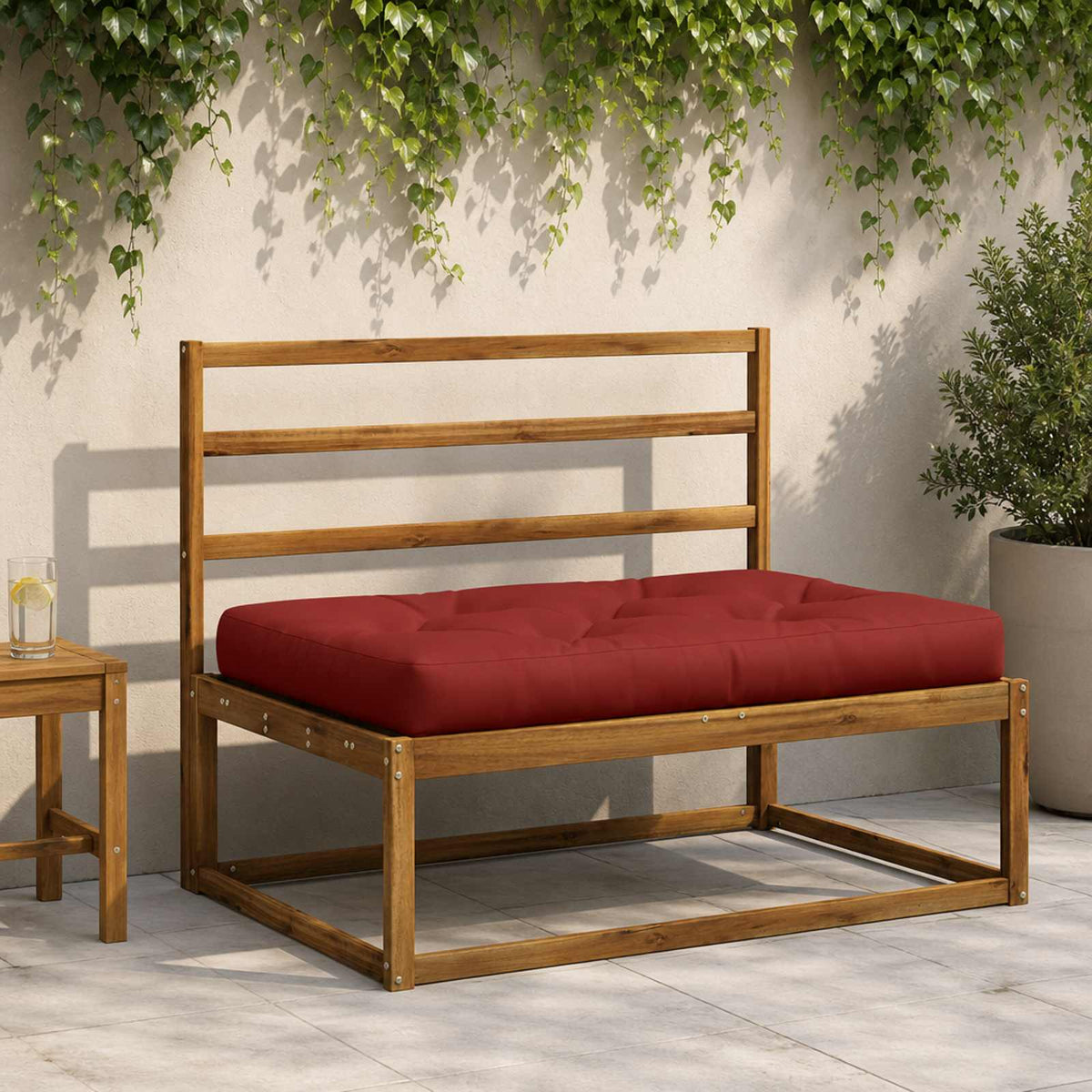Pallet Zitkussen VIANEN 100% Polyester Rood 120 x 80 x 12 cm is nu te koop bij PeponiXL, paradijselijk wonen!