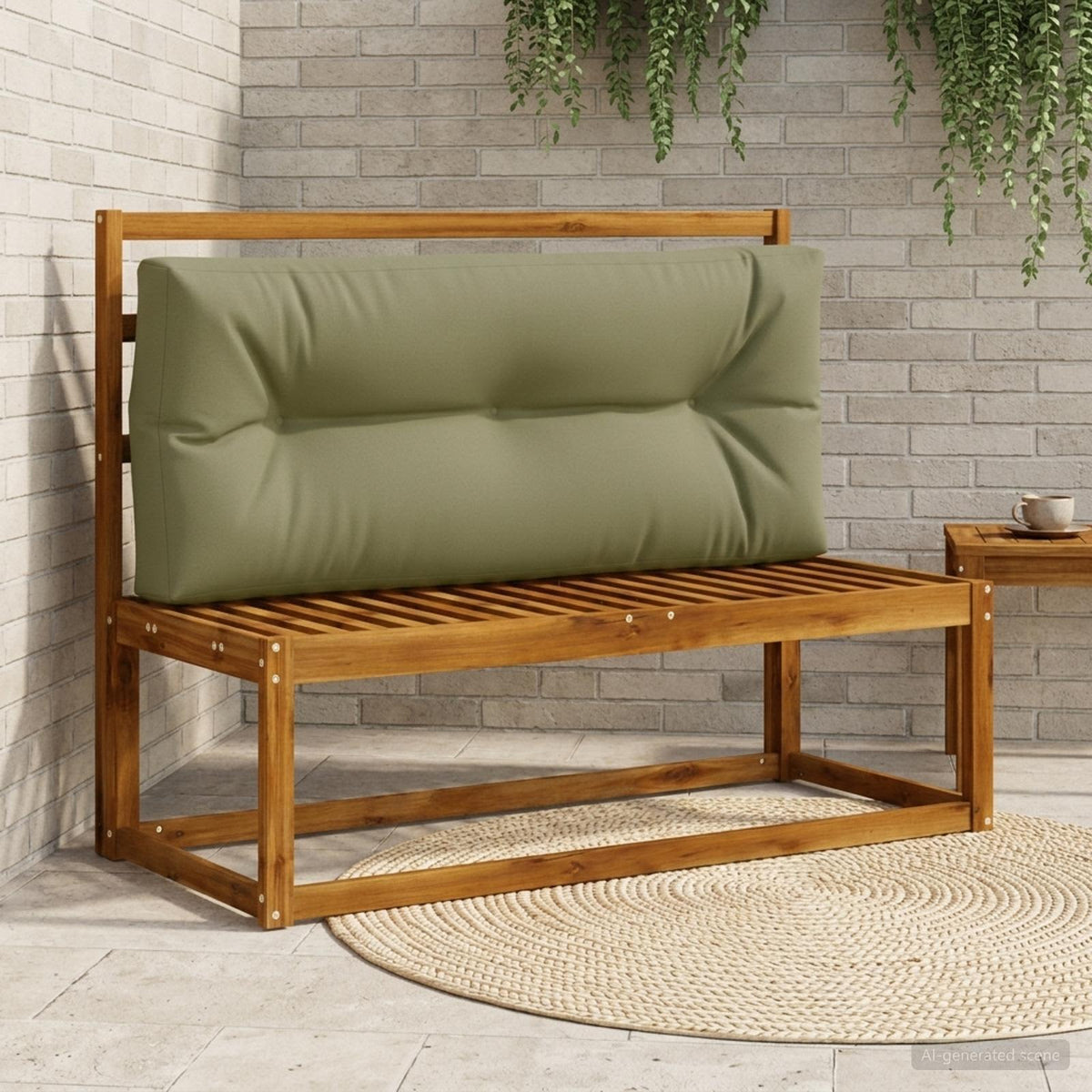 Pallet Rugkussen VIANEN 100% Polyester Olijfgroen is nu te koop bij PeponiXL, paradijselijk wonen!