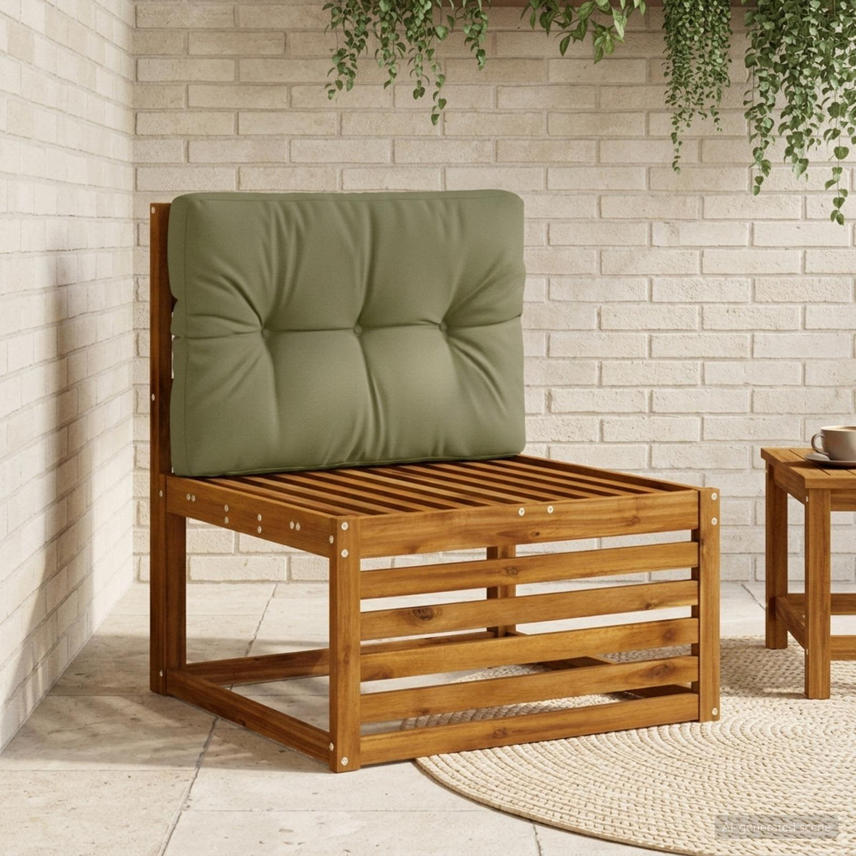 Pallet Rugkussen VIANEN 100% Polyester Olijfgroen is nu te koop bij PeponiXL, paradijselijk wonen!