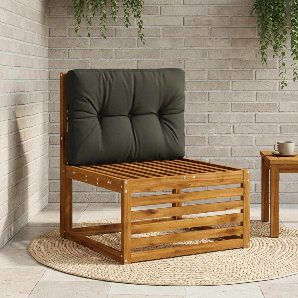 Pallet Rugkussen VIANEN 100% Polyester Zwart 70 x 50 x 12 cm is nu te koop bij PeponiXL, paradijselijk wonen!