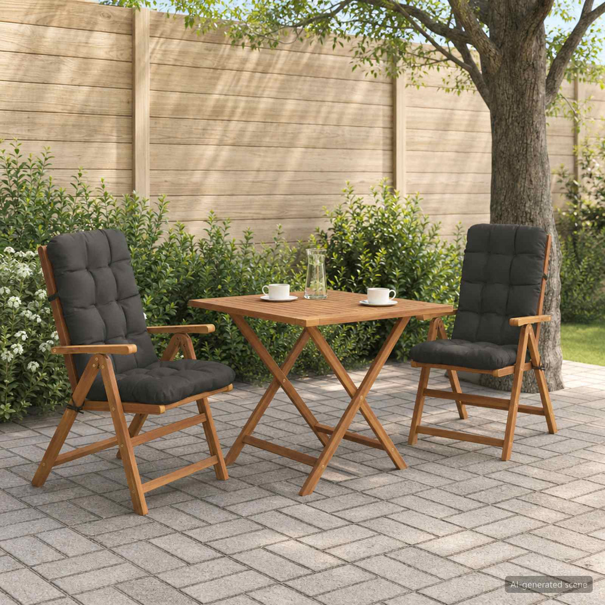 2-delige Hoogrug Kussen VIANEN 2 pcs 100% Polyester Antraciet is nu te koop bij PeponiXL, paradijselijk wonen!