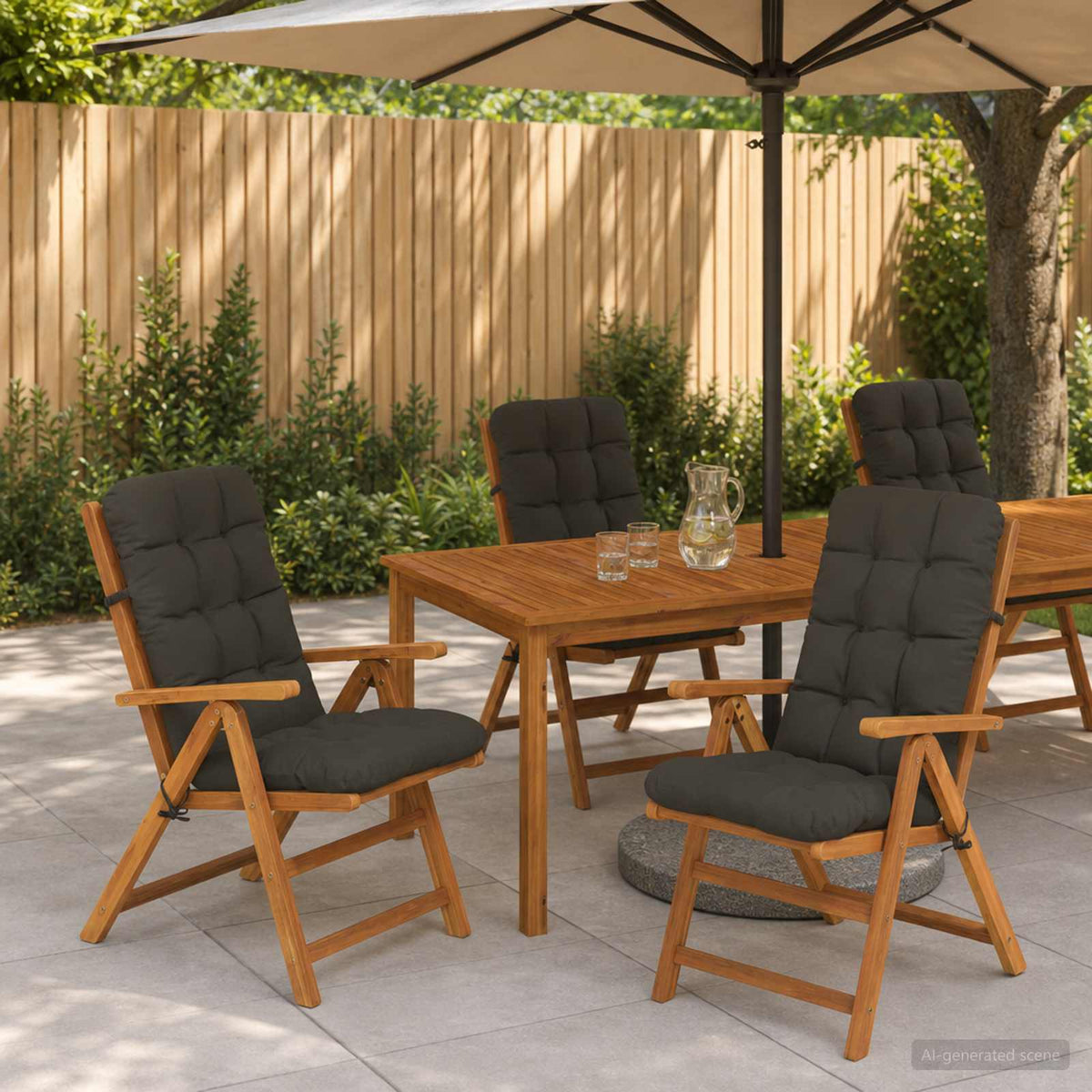 6-delige Hoogrug Kussen VIANEN 6 pcs 100% Polyester Antraciet is nu te koop bij PeponiXL, paradijselijk wonen!