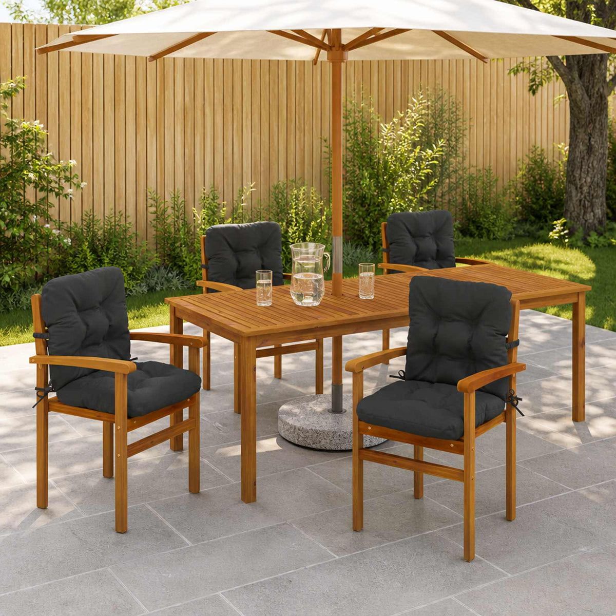 6-delige Hoogrug Kussen VIANEN 100% Polyester Antraciet is nu te koop bij PeponiXL, paradijselijk wonen!