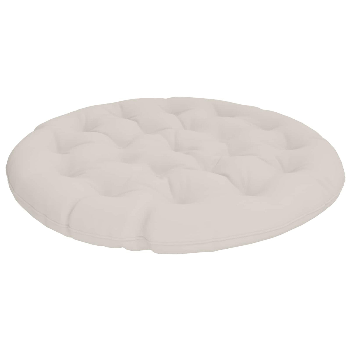 vidaXL Papasan Stoel Kussen VIANEN 100% Polyester Wit Ø 100 x 12 cm