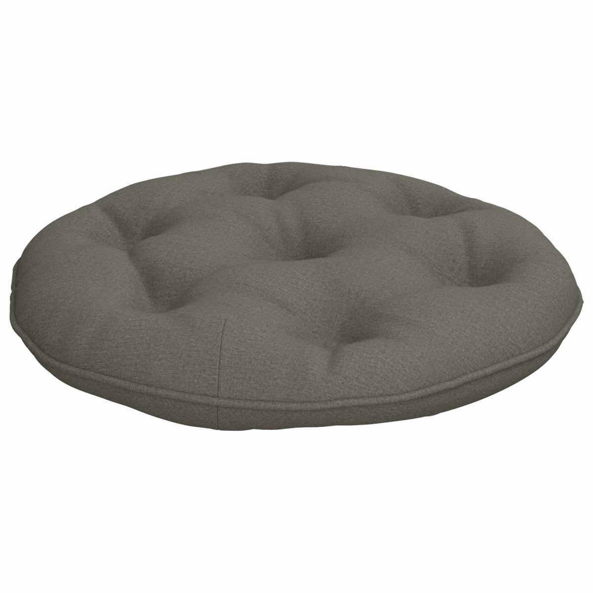 vidaXL Hangstoel Kussen VIANEN 100% Polyester Grijs Ø 50 x 10 cm