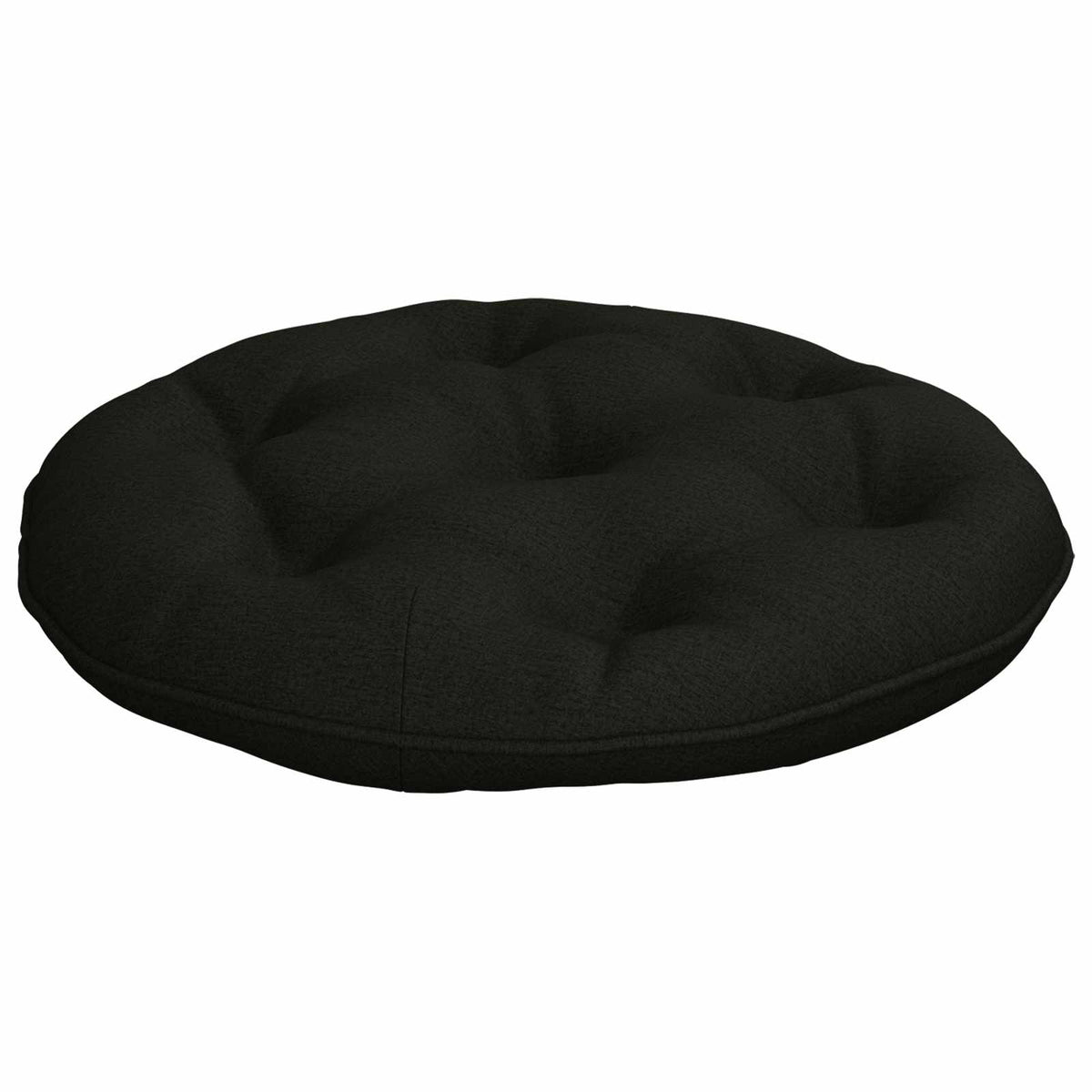vidaXL Hangstoel Kussen VIANEN 100% Polyester Zwart Ø 45 x 10 cm