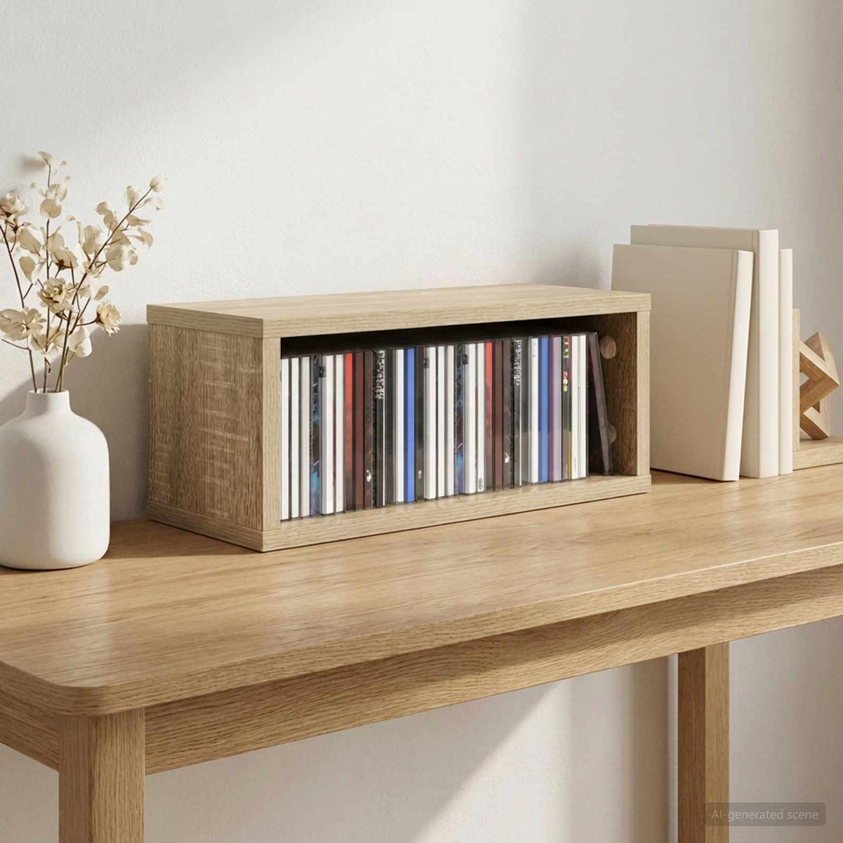 CD Opslag Rek Sonoma Eiken 40 x 17 x 17 cm Bewerkt hout is nu te koop bij PeponiXL, paradijselijk wonen!