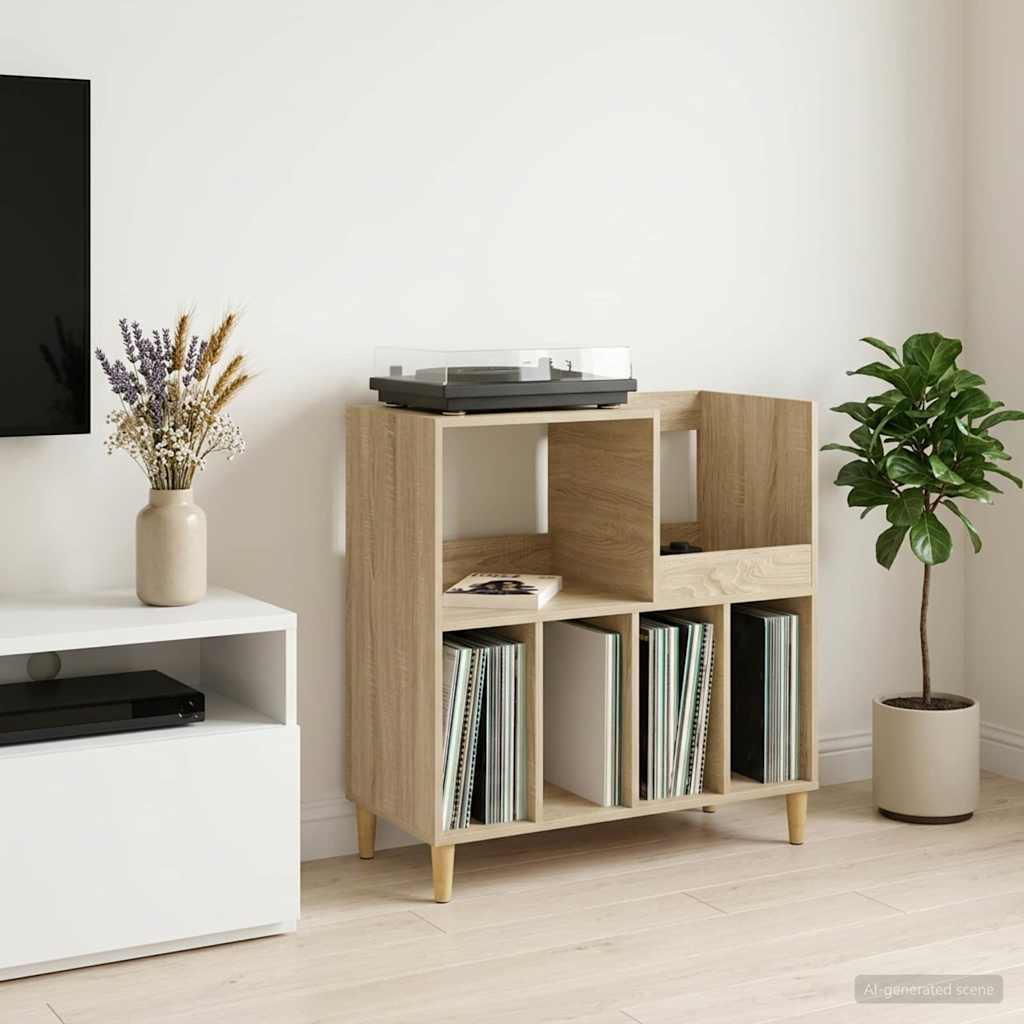Platenspeler Steun Sonoma Eiken 82 x 39,5 x 82,5 cm is nu te koop bij PeponiXL, paradijselijk wonen!