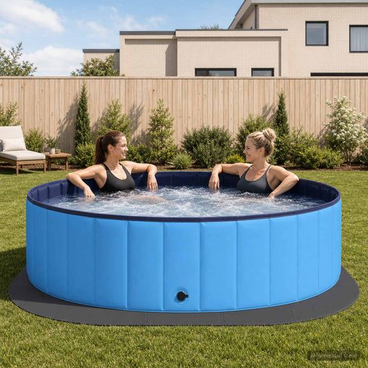 Zwembad Grondmat 25 st Ø 292 cm Rond EVA Schuim Zwart is nu te koop bij PeponiXL, paradijselijk wonen!