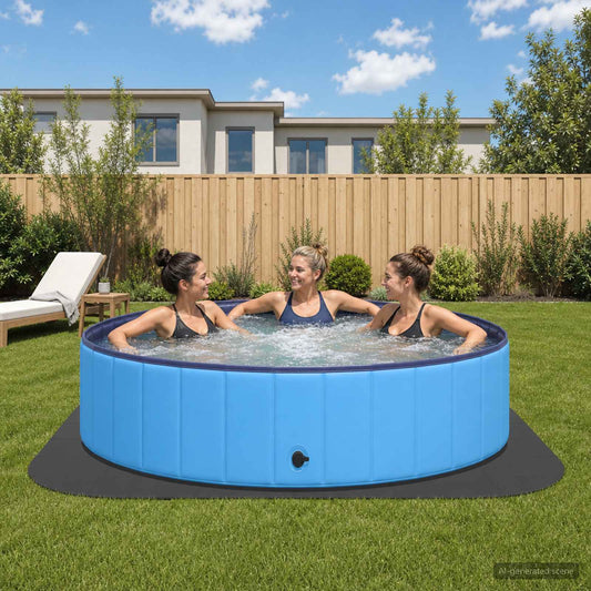 Zwembad Grondmat 36 st Ø 350 cm Rond EVA Schuim Zwart is nu te koop bij PeponiXL, paradijselijk wonen!
