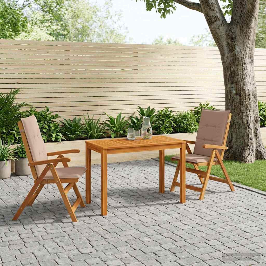 3-delige tuineethoek 3 st Naturel Massief Acaciahout is nu te koop bij PeponiXL, paradijselijk wonen!