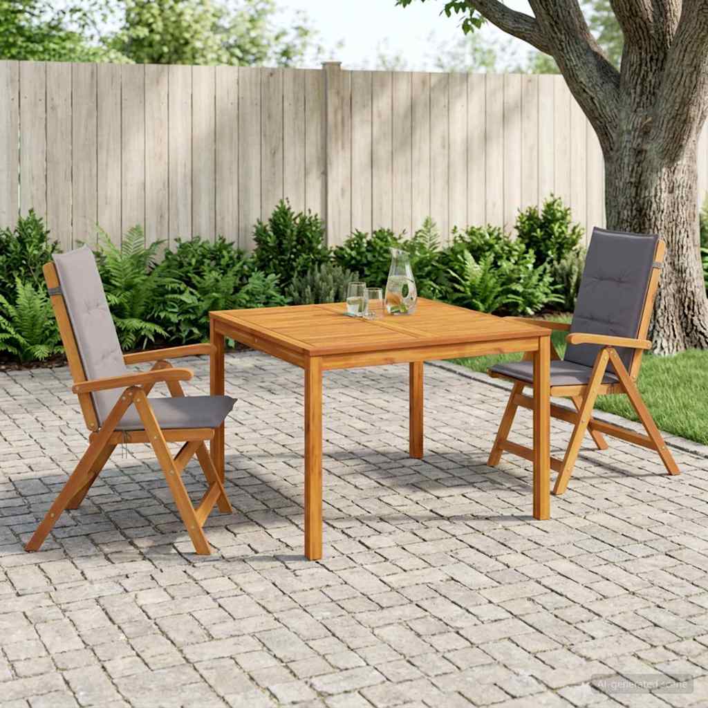 3-delige tuineethoek 3 st Naturel Massief Acaciahout is nu te koop bij PeponiXL, paradijselijk wonen!