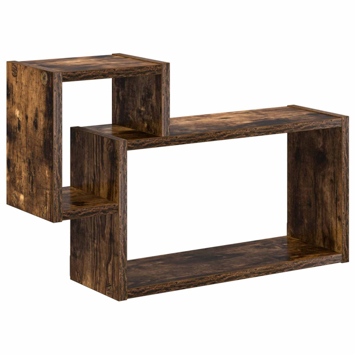 Wandplank Muurmontage Gerookt eiken 55 x 15 x 35 cm is nu te koop bij PeponiXL, paradijselijk wonen!