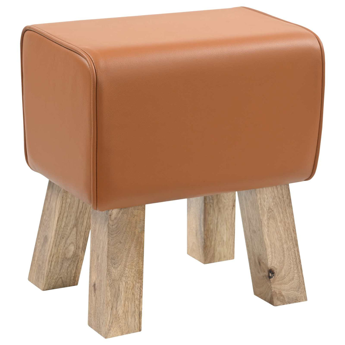 Bank 40 x 30 x 45 cm Echt Leer Bruin is nu te koop bij PeponiXL, paradijselijk wonen!