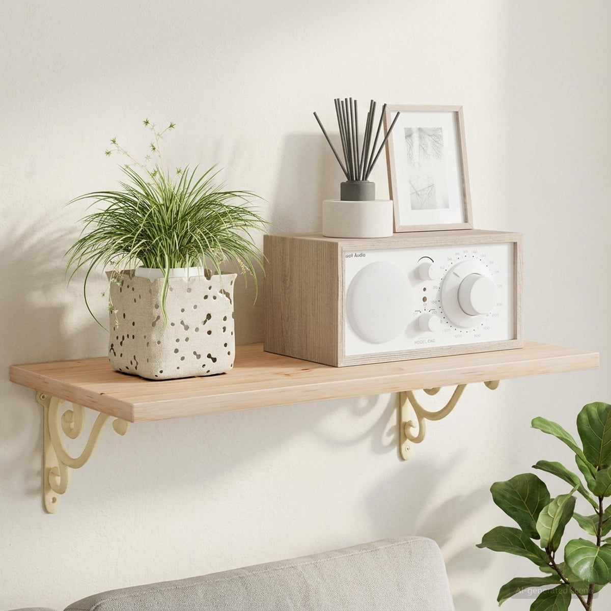 Wandplank Beugels 12 st Antiek wit 12 x 14 x 3 cm Staal is nu te koop bij PeponiXL, paradijselijk wonen!